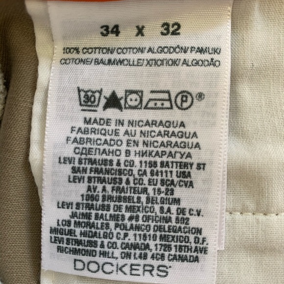 Dockers D4 Flat Front Khakis 34 x 32 - Picture 5 of 6